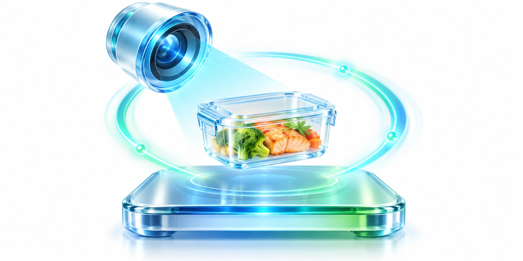 智能食品留样秤 — 拍照称重同步留痕示意图