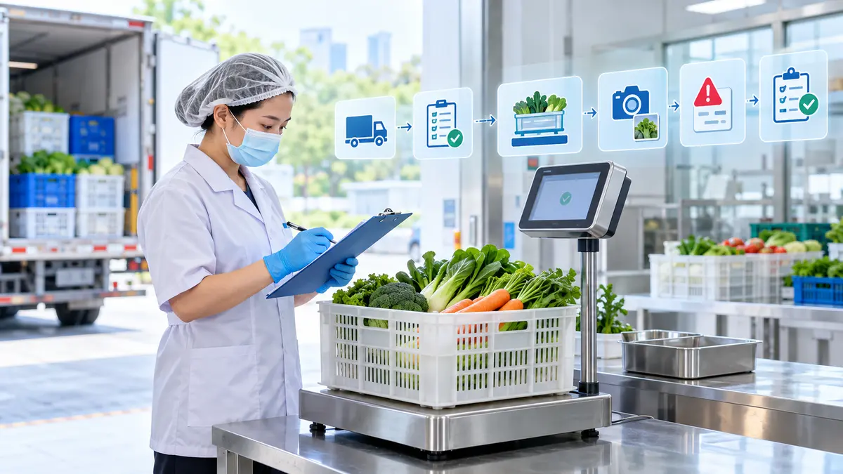食堂食材验收怎么做?从到货核对到异常闭环