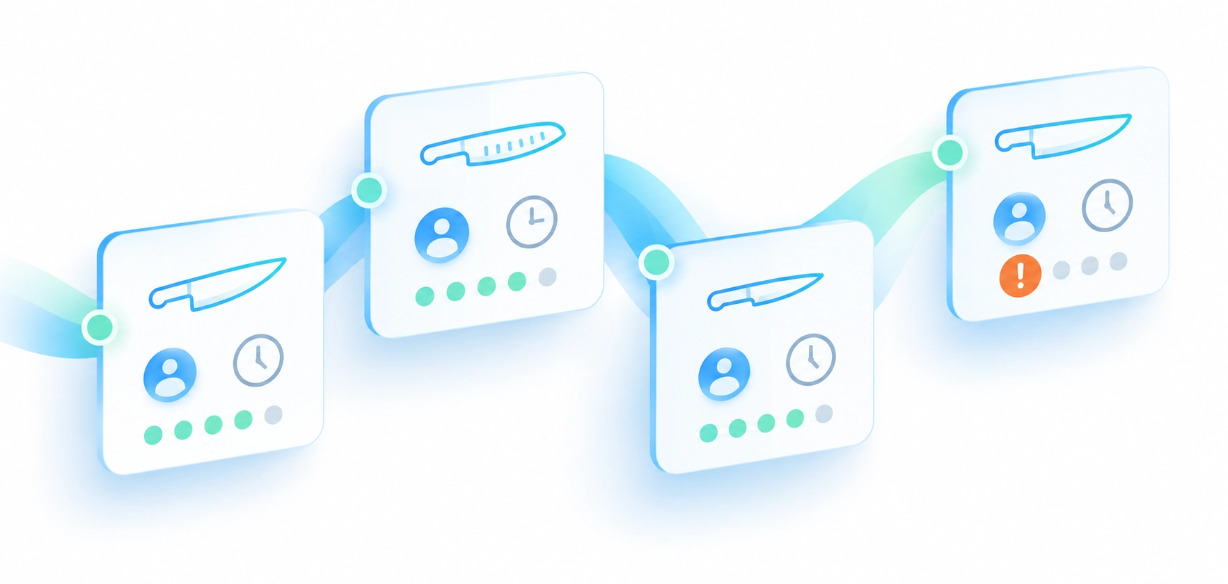 智能刀具柜 — 在柜借出状态可查示意图
